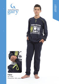 BOY'S PAJAMA M/L P40010 Tellini S.r.l. Wholesale Clothing